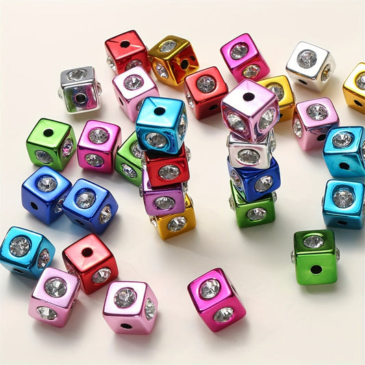 10PCS 14×17mm Multicolor Square Acrylic Bead Set