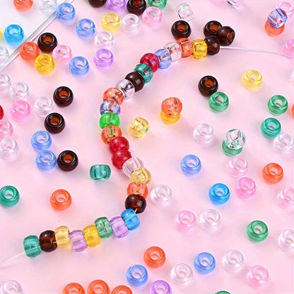 Transparent Colorful Pony Beads