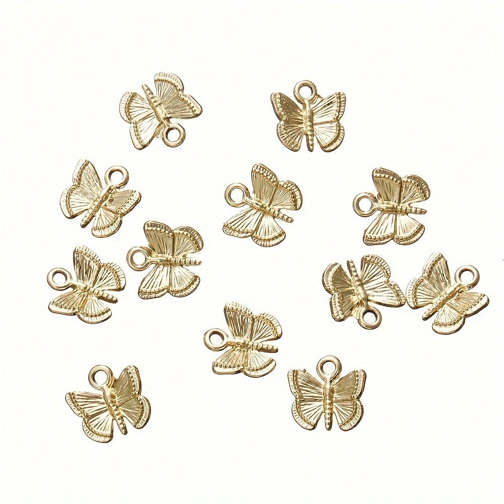 12x13 mm Alloy Butterfly Charms