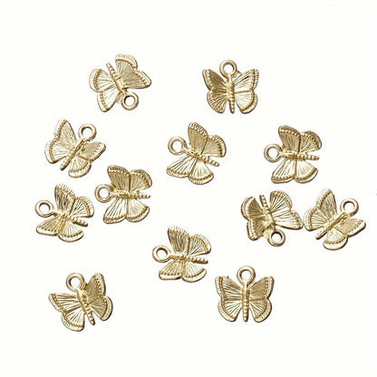 12x13 mm Alloy Butterfly Charms