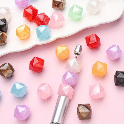 Irregular Shiny Acrylic Beads