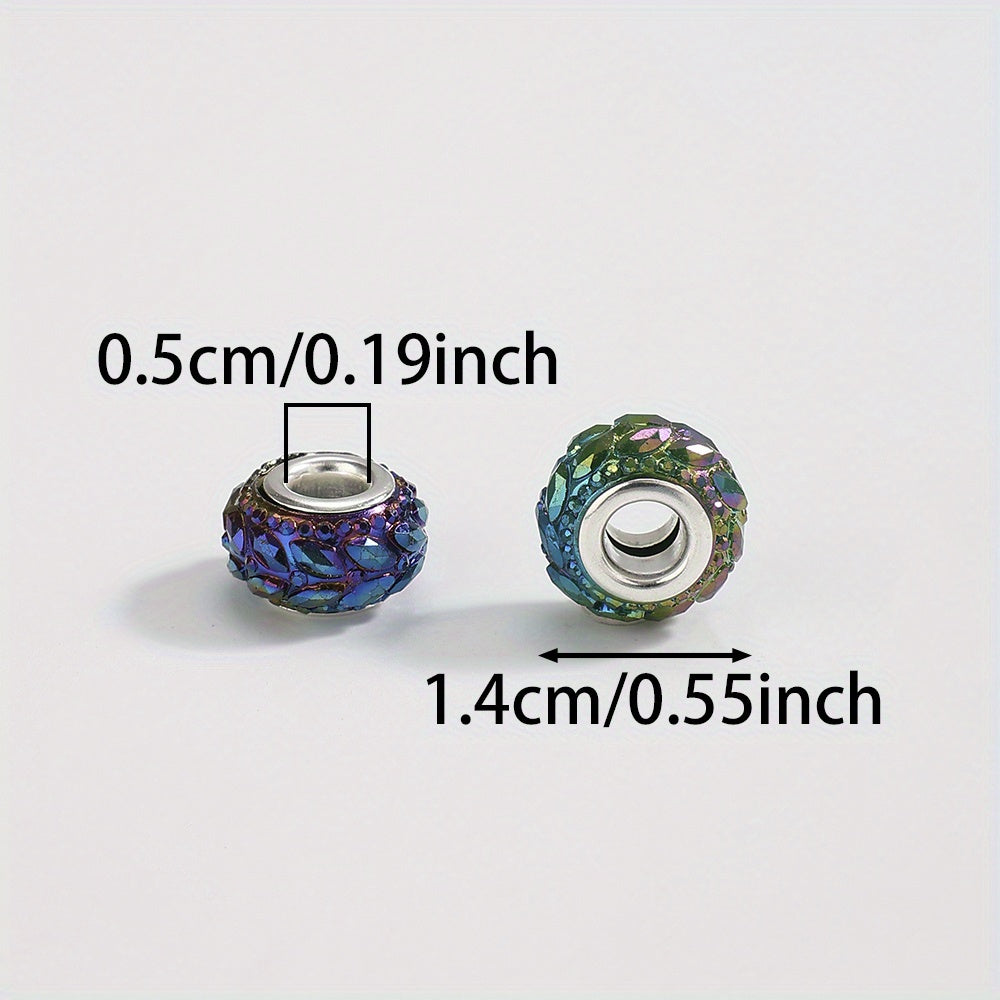 20pcs 14x8mm Resin Mixed Color Flat & Round Beads