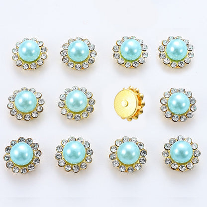 Flower Rhinestone Pearl Cabochons