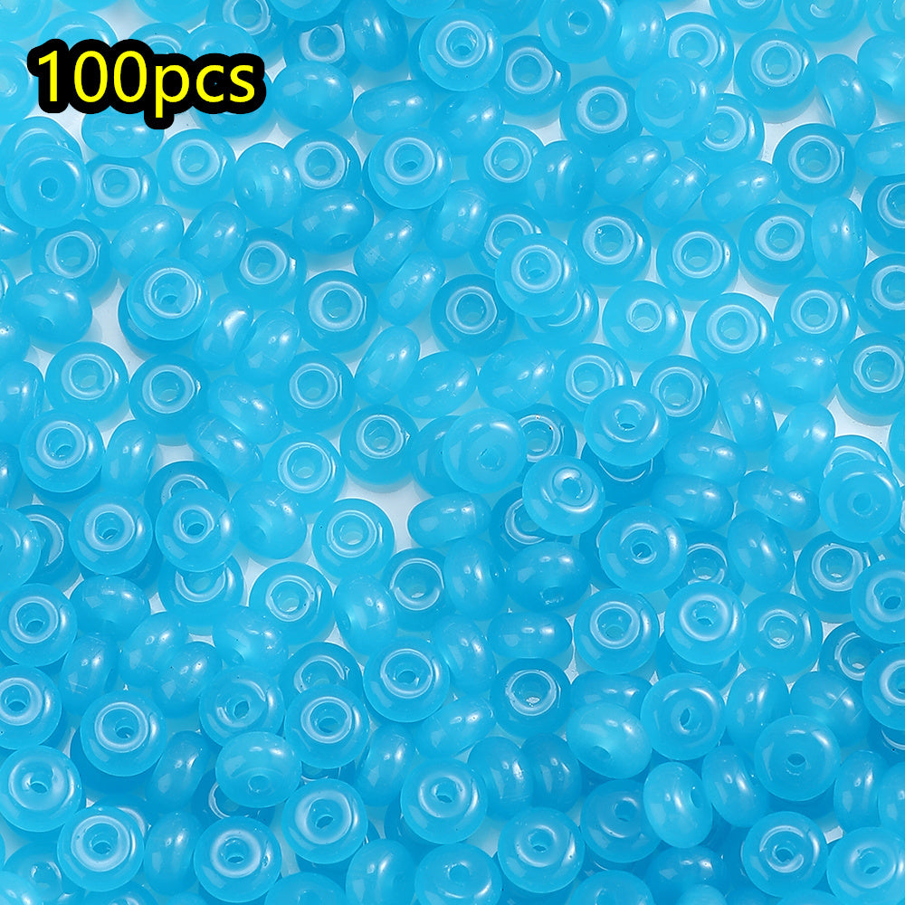 100pcs 3x6mm Multicolor Rondelle Glass Beads