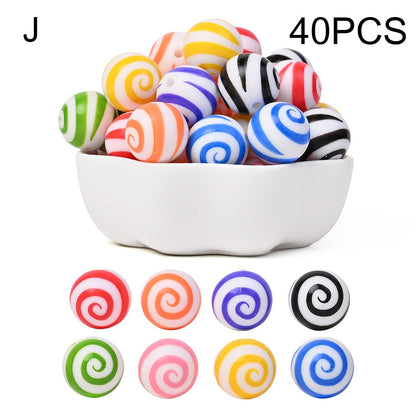 Vibrant Silicone Focal Beads Set