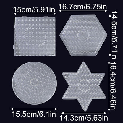 4-Pin Transparent Plastic Bead Board