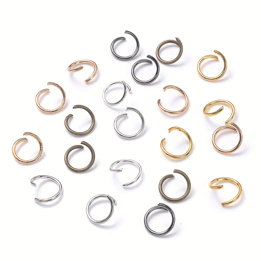 100pcs Gold Metal Open Jump Rings