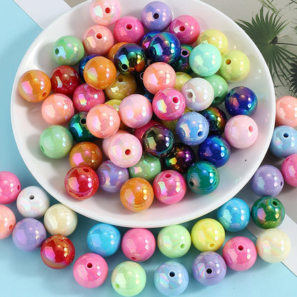 20pcs/set 16mm Shiny AB Color Round Acrylic Focal Beads
