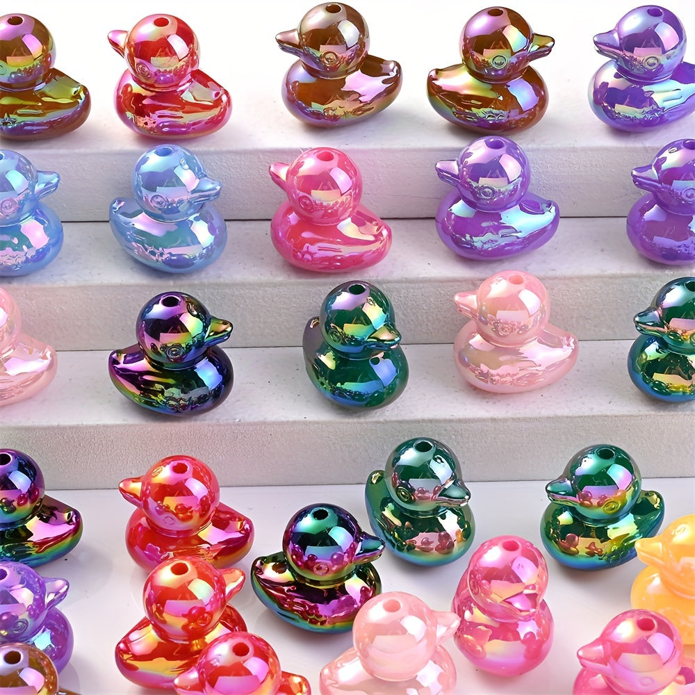 5pcs Duck Acrylic Spacer Beads