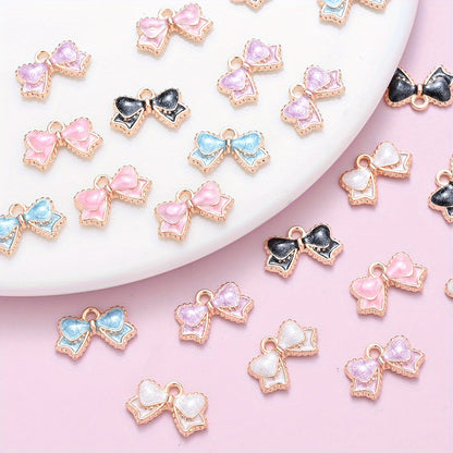 Bow-Tie Enamel Metal Charms