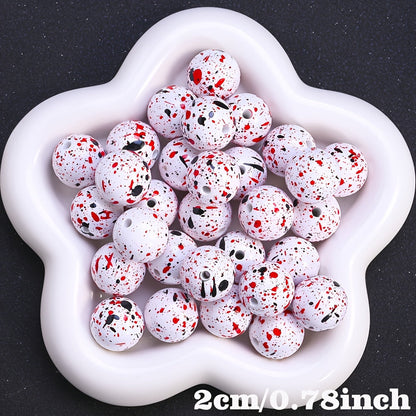 Dinosaur Egg Acrylic Spacer Beads