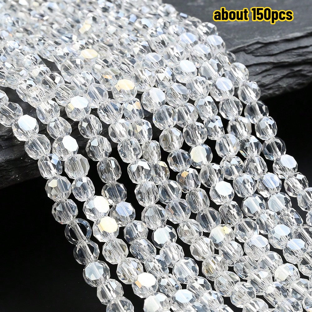 Multicolor AB Faceted Glass Beads