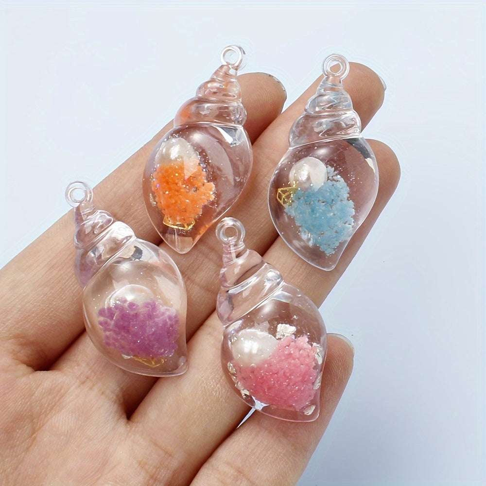Resin Transparent Luminous Pendant Charms