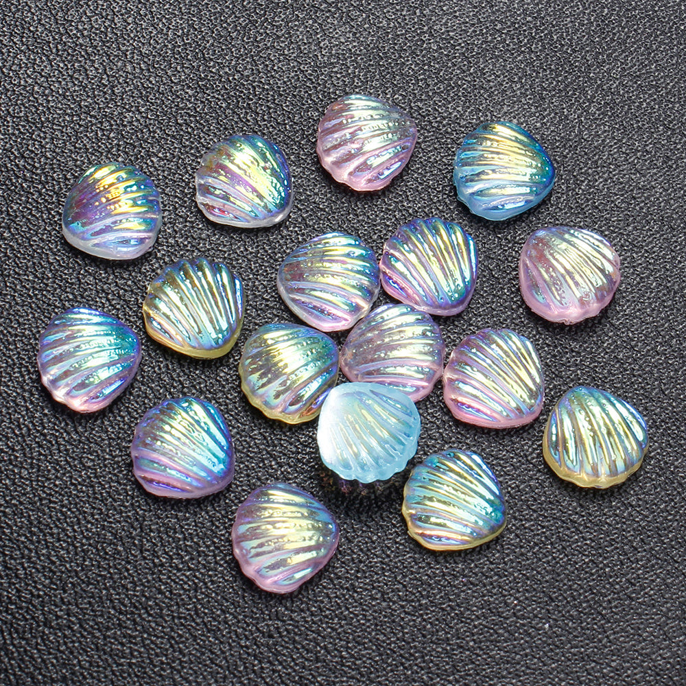 200-Piece 8x15 mm Mini Shiny Fish Flatback Resin Embellishments