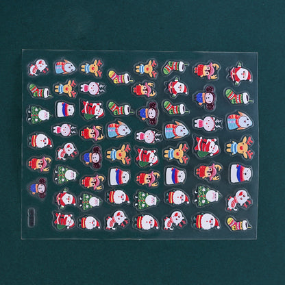 Christmas 5D Relief Nail Art Stickers