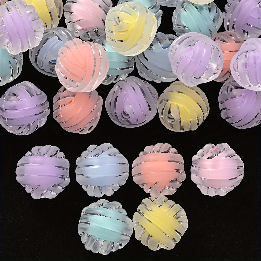 Frosted Acrylic Spacer Beads