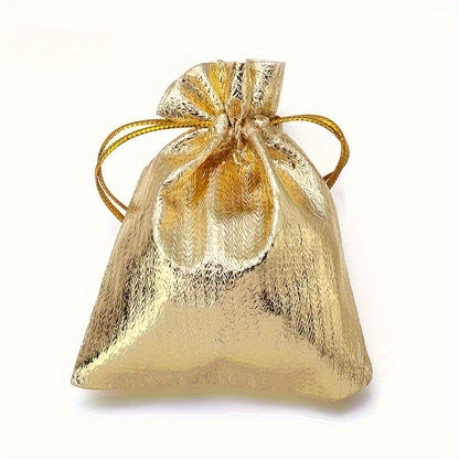 30-Piece Gold & Silver Drawstring Jewelry Gift Bags