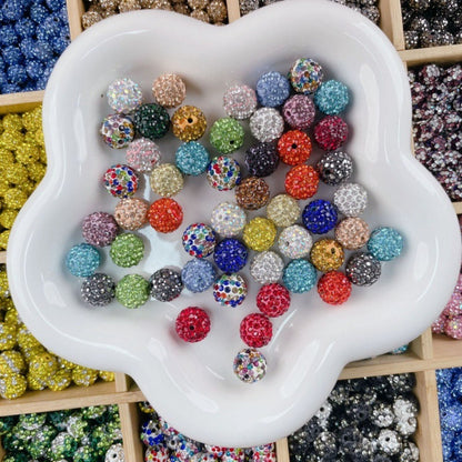 Rhinestone Spacer Beads Set