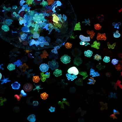 Luminous Acrylic Flatback Patch Beads