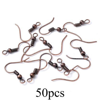 50-Piece 20x17 mm Ball & Coil Earring Hooks