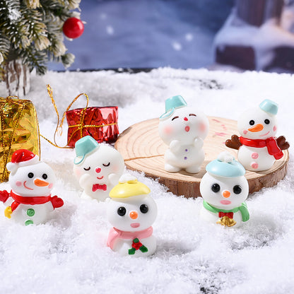 Christmas Snowman Mini Decorative Statues