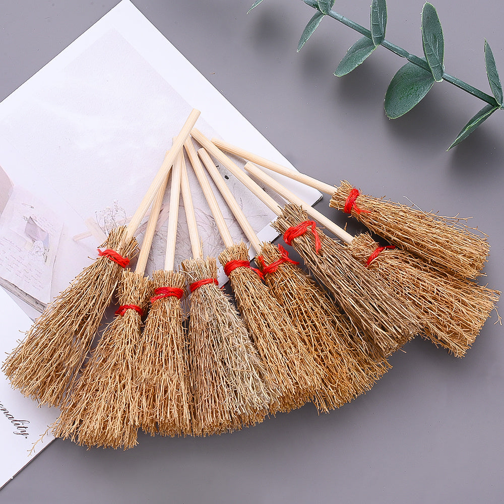 10 cm Brown Mini Broom Charms