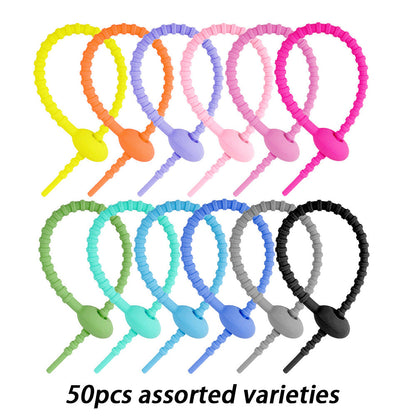 18 cm Silicone Reusable Cable Ties