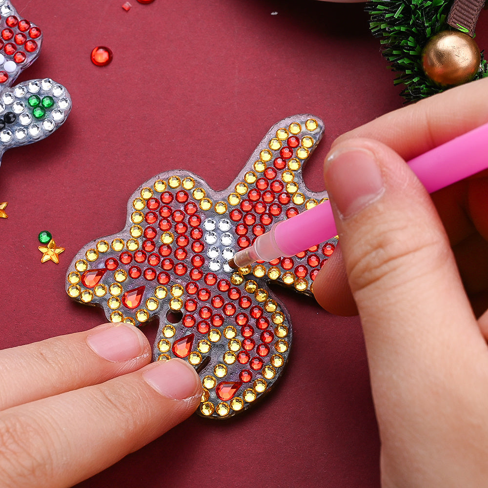 Santa Snowman Acrylic Christmas Keychain Kit