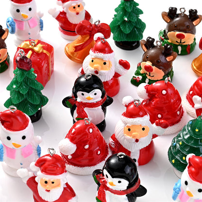 Festive 3D Resin Pendant Set