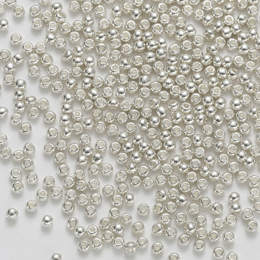 Gold and Silver Glass Seed Beads
