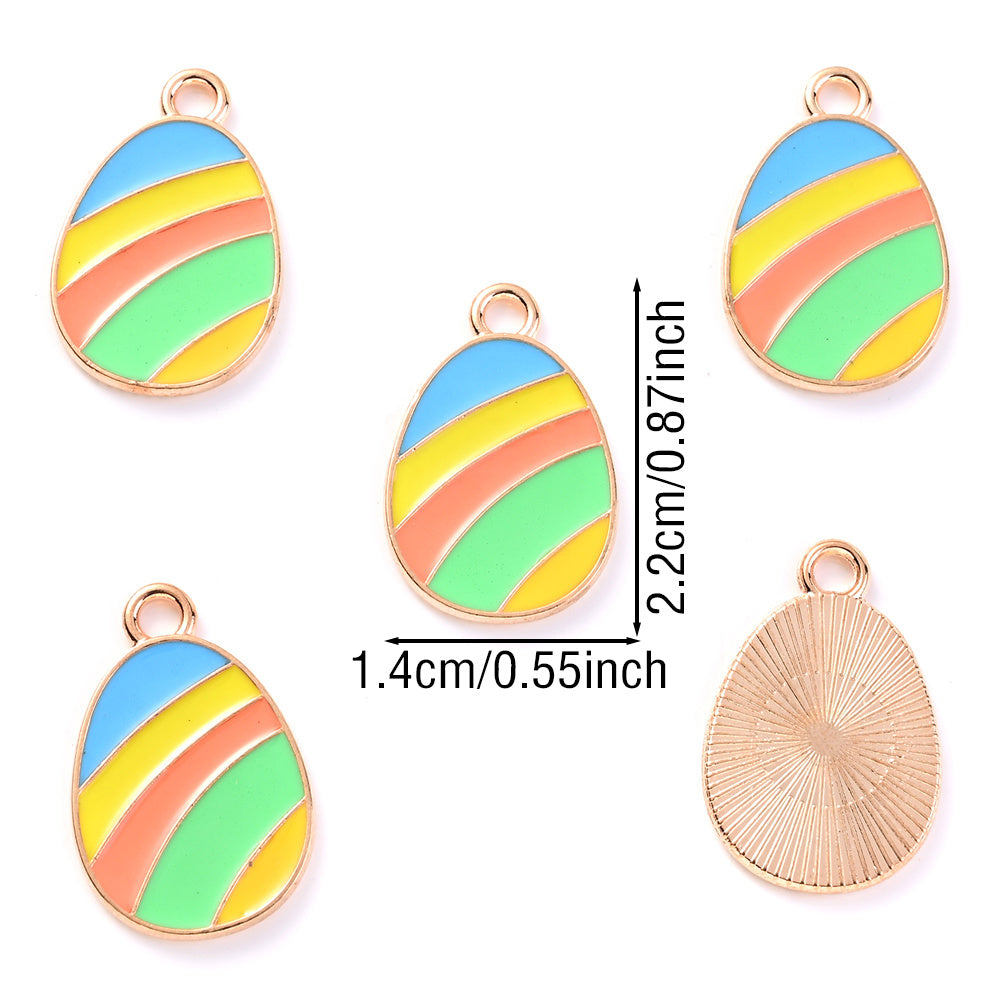 Easter Egg Alloy Pendants