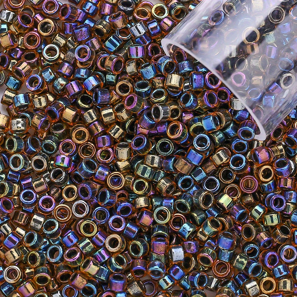 10g/bag 2.5mm Fantasy Dyed Core Triangle Glass Seed Beads