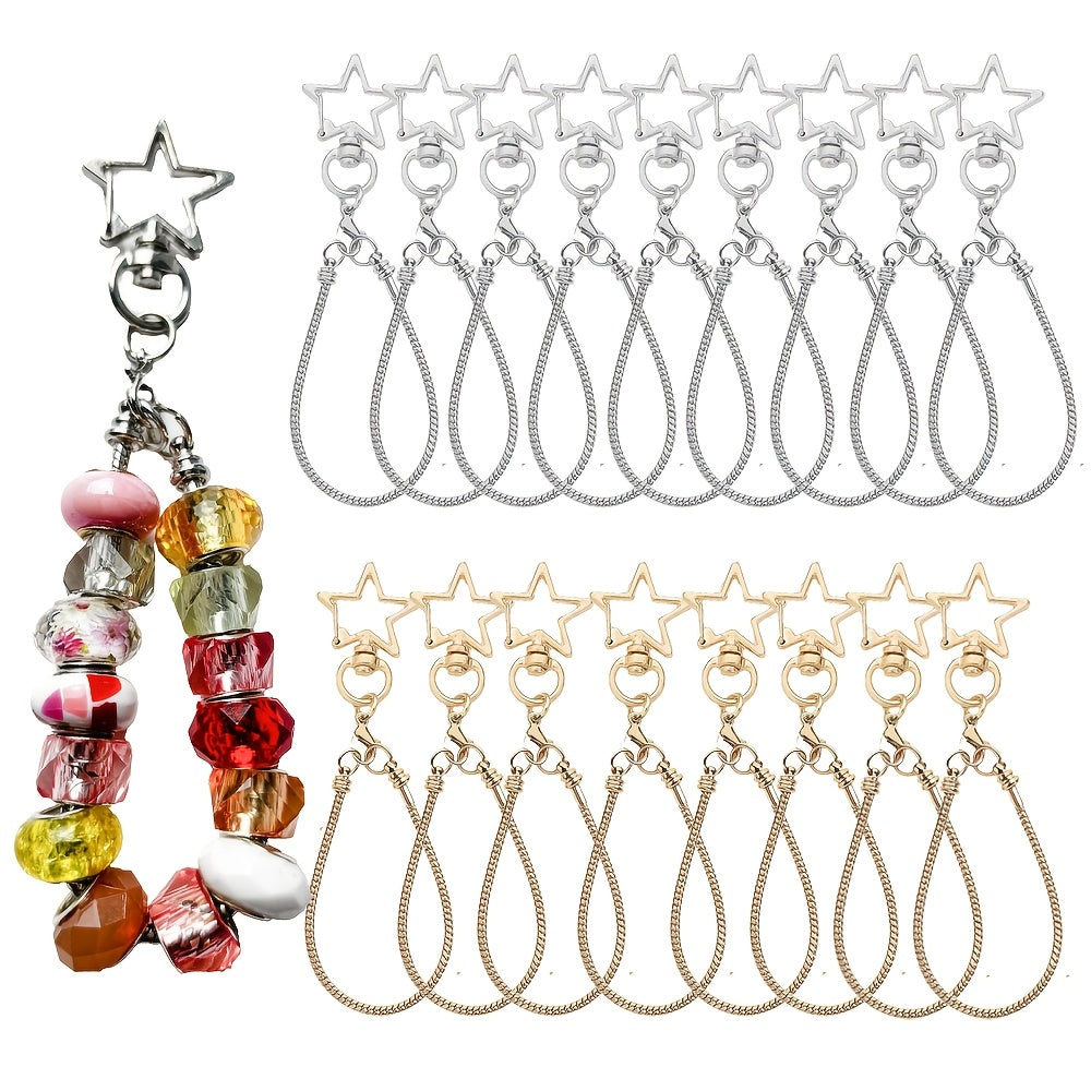 Blank Beadable Keychain Set
