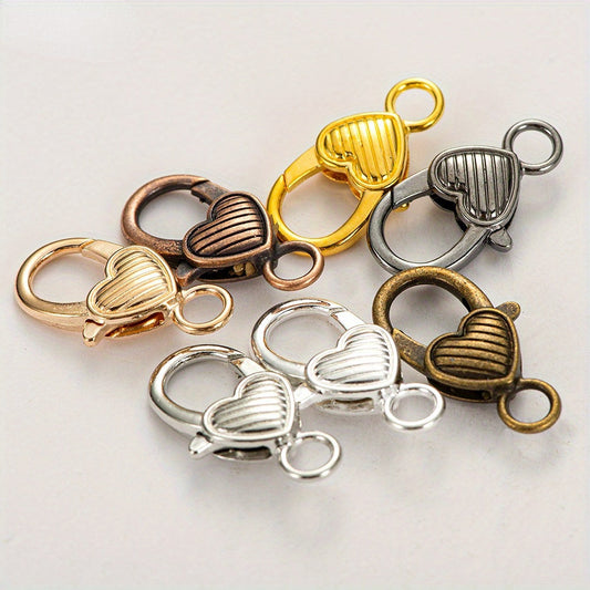 Heart Lobster Claw Clasps