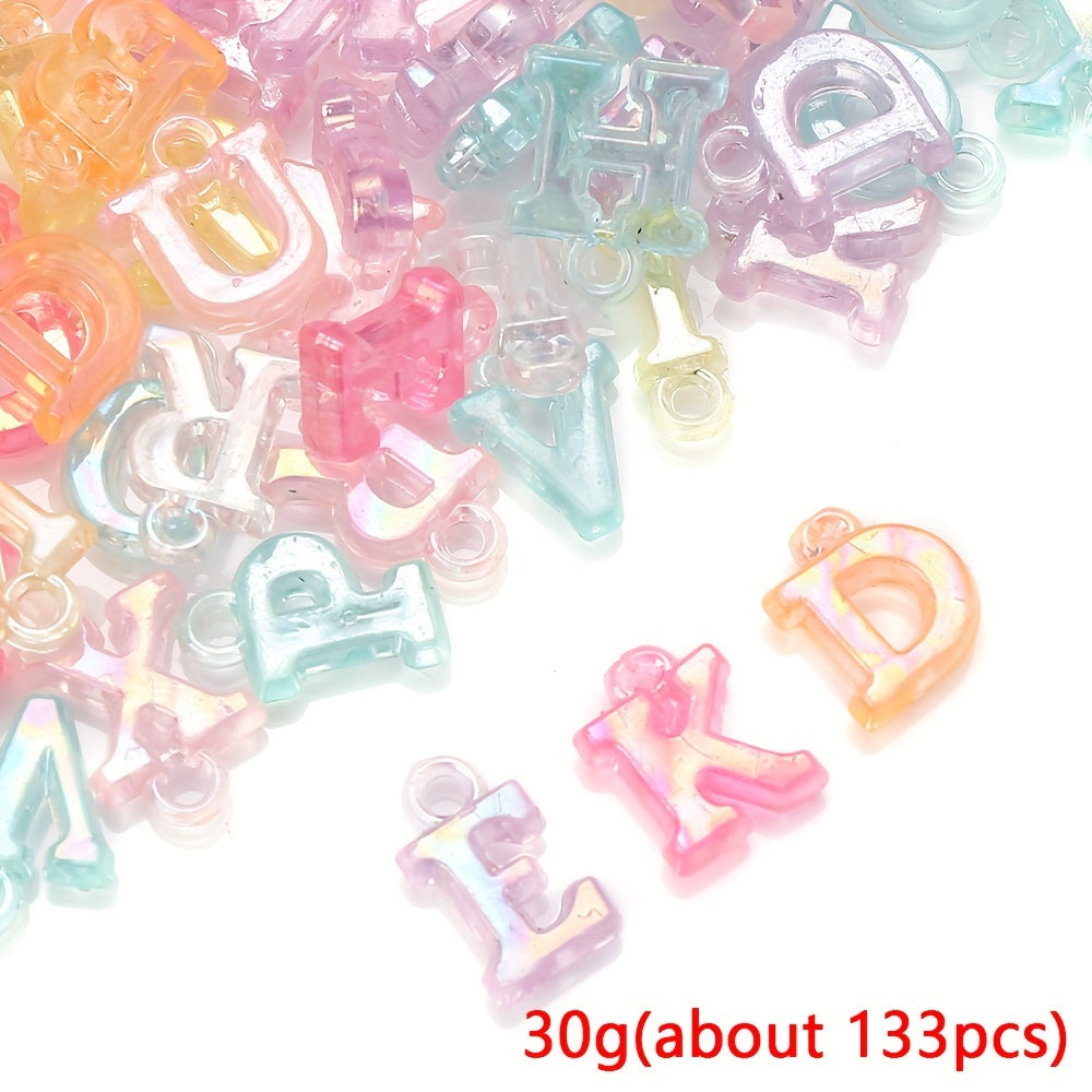 5-14 mm Mixed Letter Acrylic Charms