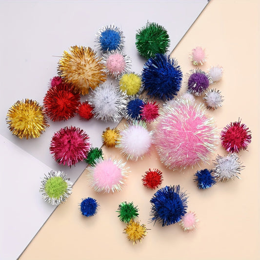 Colorful Shallot Pom Pom Beads
