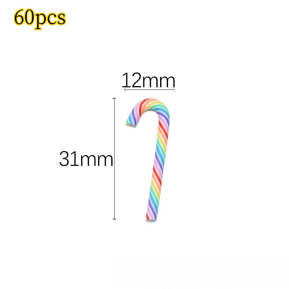 Christmas Candy Cane Resin Cabochons