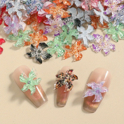 3D Resin Flower Flat Back Beads