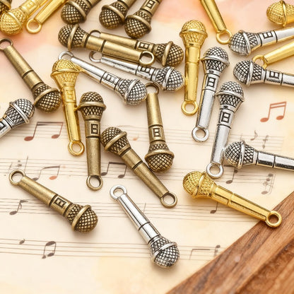 Microphone Alloy Pendants