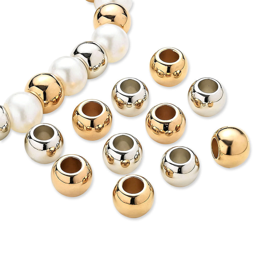 Large Hole CCB Spacer Beads