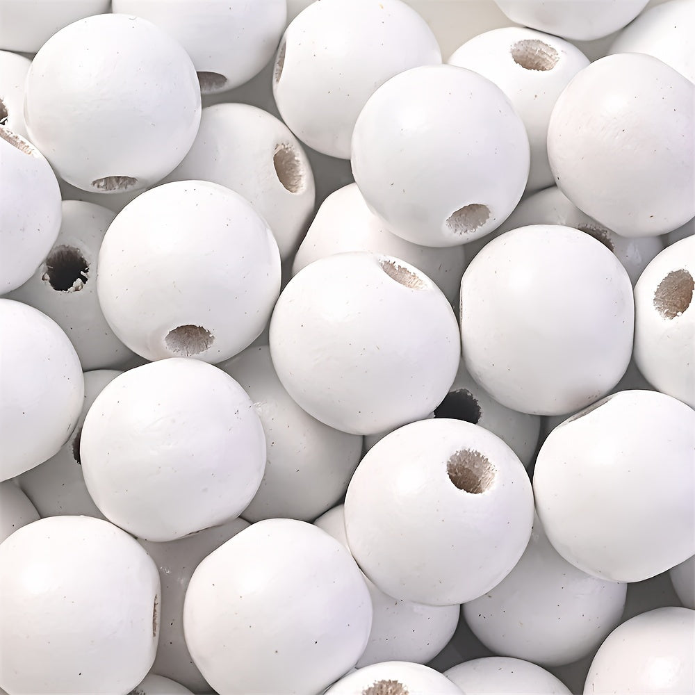 10/200pcs 16mm Cat Print Wooden Beads