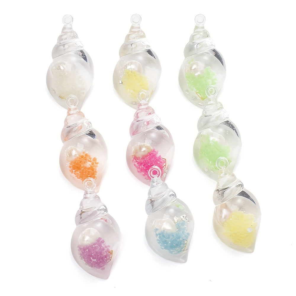 Resin Transparent Luminous Pendant Charms