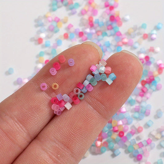 Cat's Eye Brushed Glass Beads