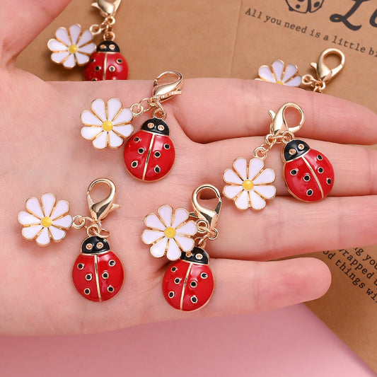 Ladybug Wish Card Keychains