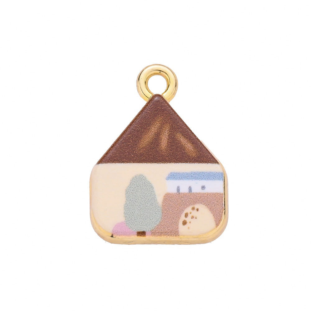 1-Piece Vintage Gold Animal & Nature Charm Pendant