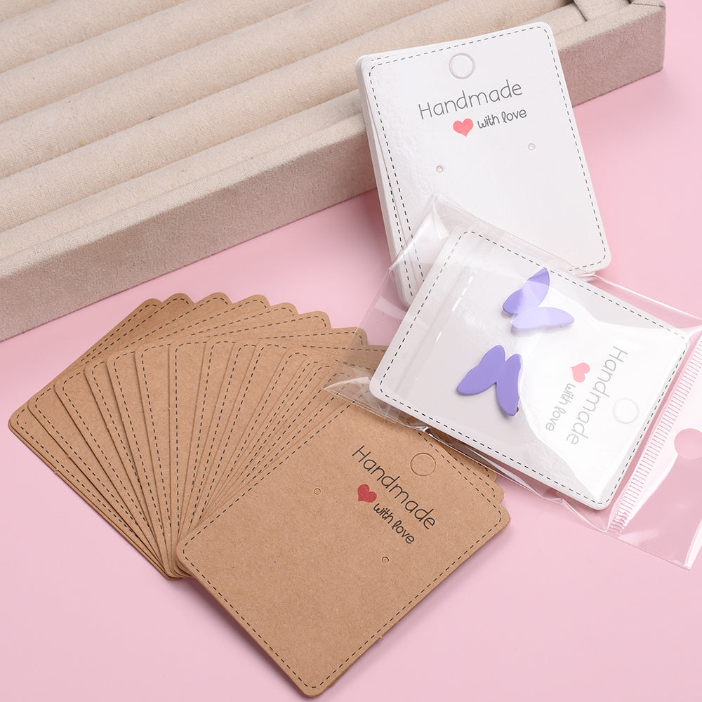Handmade With Love Earring Display Cards