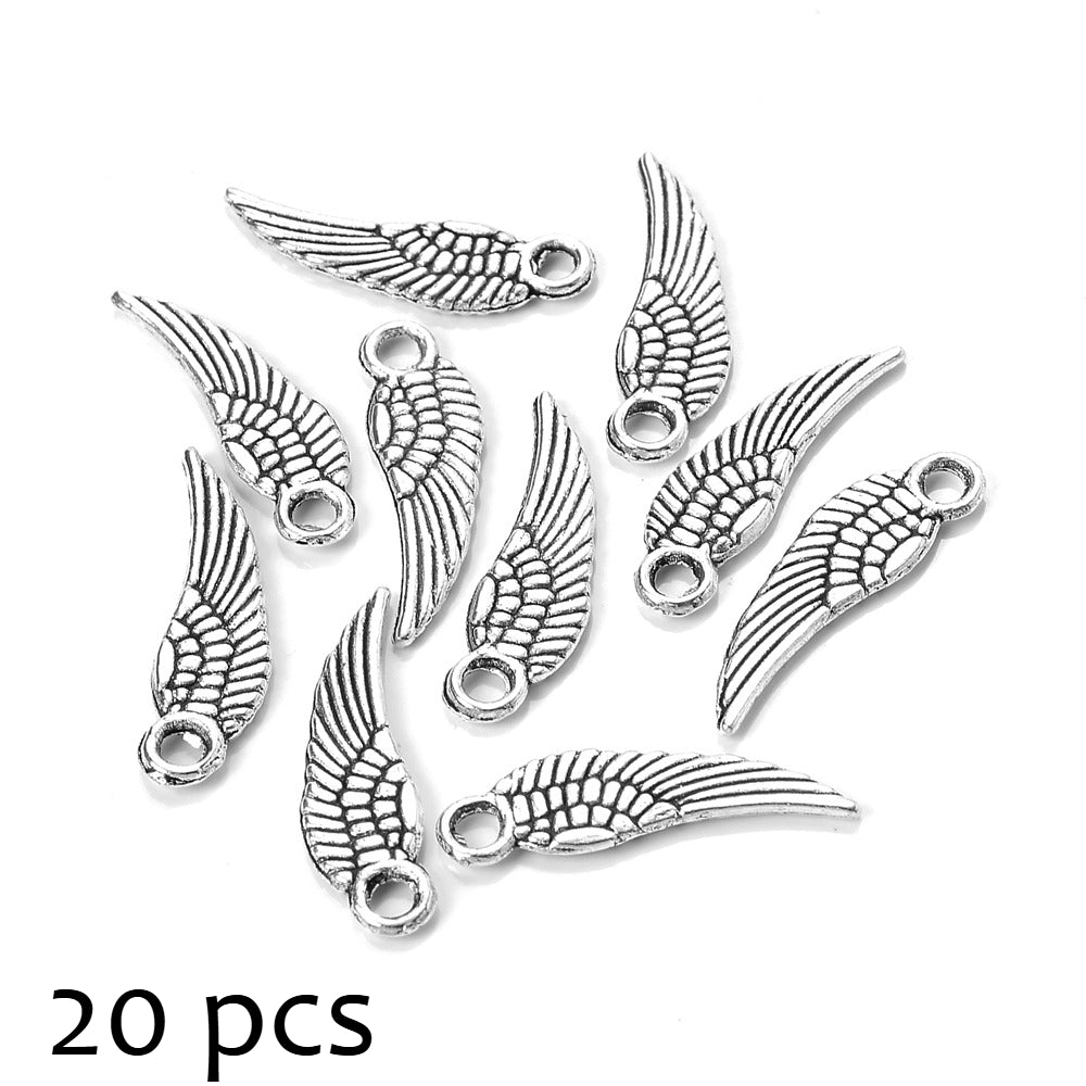 Vintage Alloy Wing Pendants