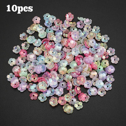 Gradient Acrylic Plum Blossom Beads
