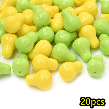 Autumn Pear Acrylic Beads