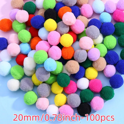 Rainbow Pom Pom Balls